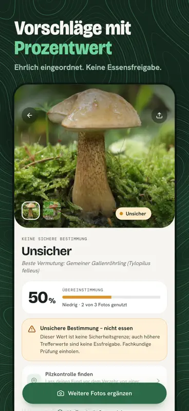 PilzFinder: Pilze per Foto-KI screenshot 2 of 9