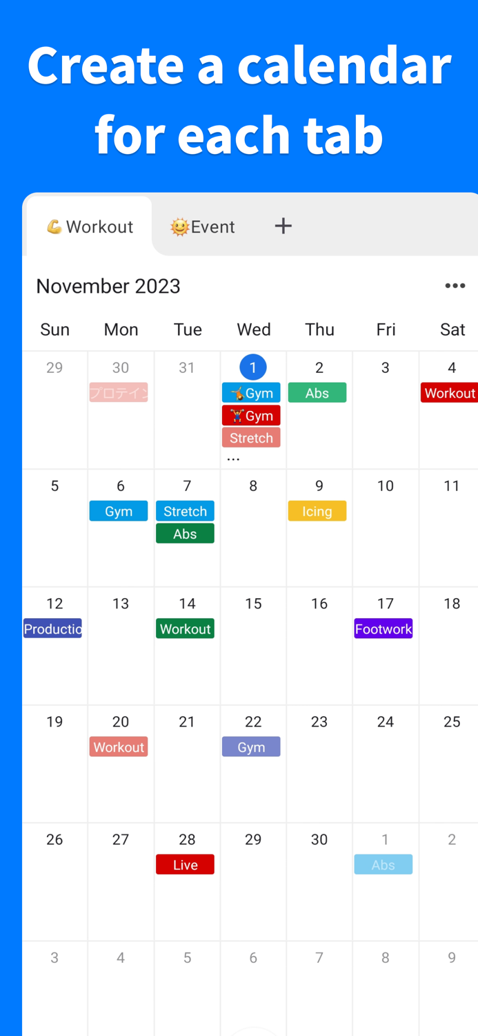 Plan Calendar -Make a Schedule