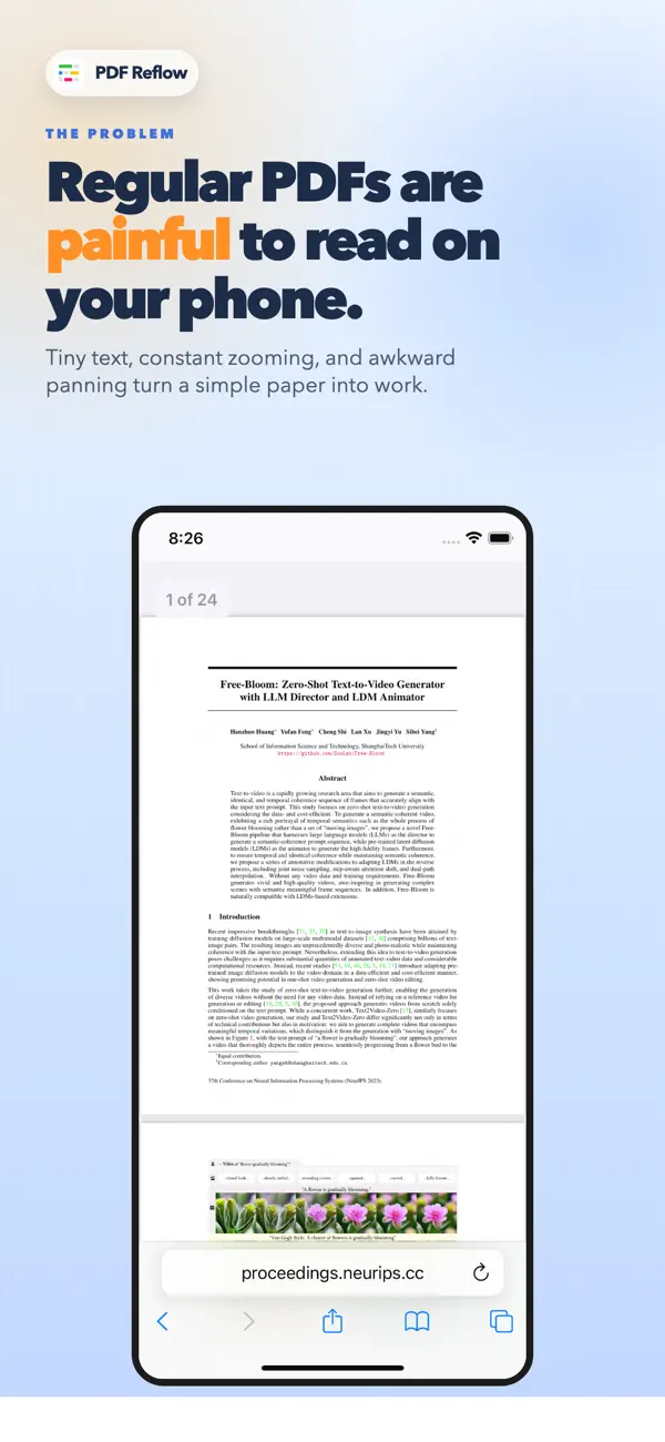 Screenshot #1 pour PDF Reflow