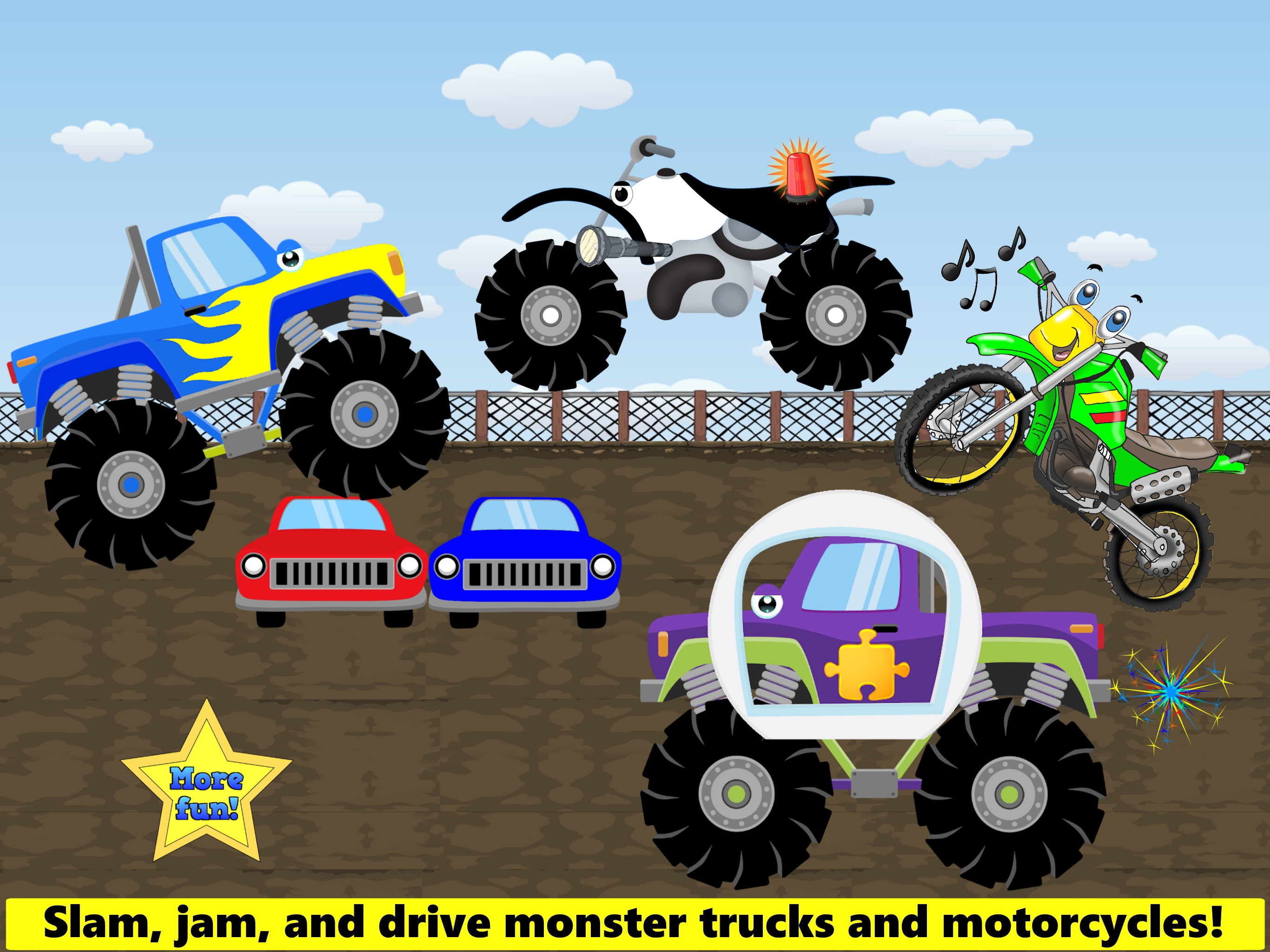 Monster Trucks Game Kids FULL screenshot 10