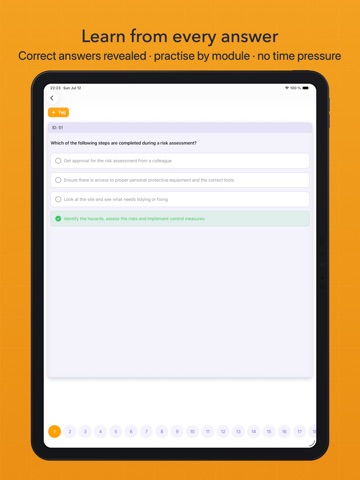 Safe Pass Course: SOLAS Card iPad screenshot