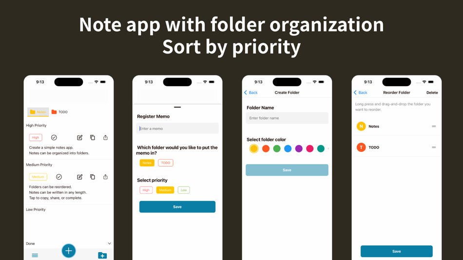 FolderMemo Organize Your Notes (iOS) 由: Sho Fujimoto FolderMemo Organize Your Notes (iOS) 由: Sho Fujimoto