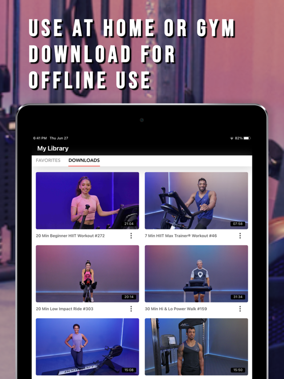 Fitscope At Home & Gym Classes iPad screenshot 7 - Health & Fitness app