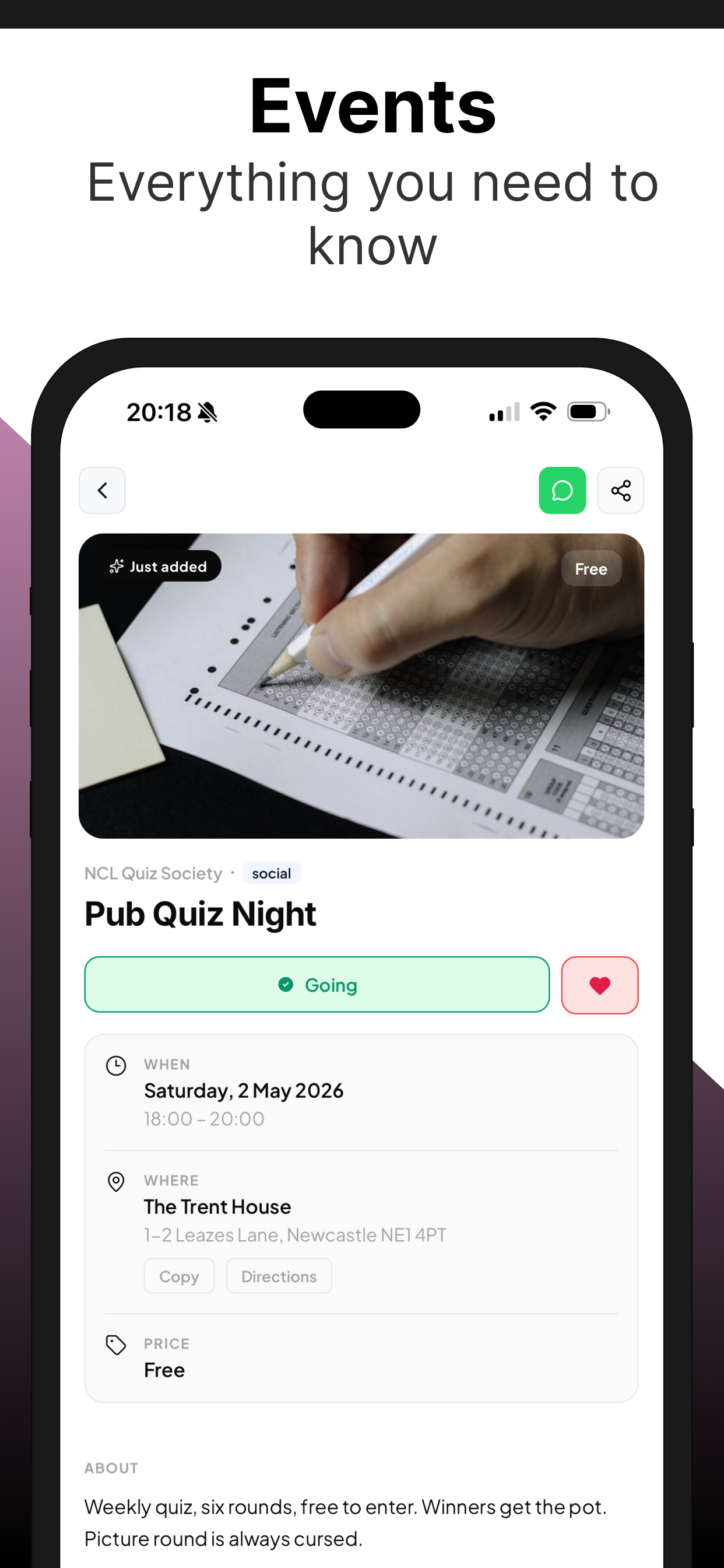Sodar: Student Events