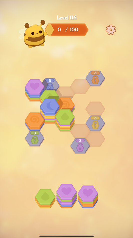 #4. Bee Sort by Sam - Hexa Puzzle (iOS) 来自: Ad Artis