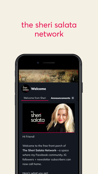 The Sheri Salata Network iPhone screenshot 1 - Health & Fitness app