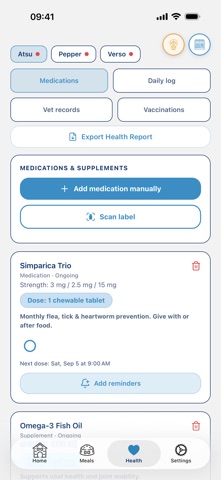 FitFido: Dog Weight Tracker iPhone screenshot