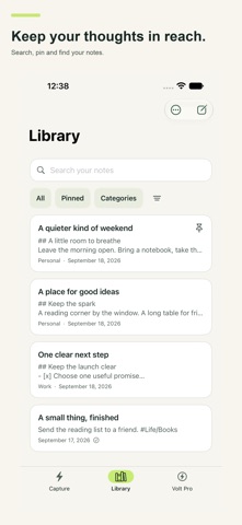 Volt: Quick Notes & Fast Jot Screenshot 5 of 10