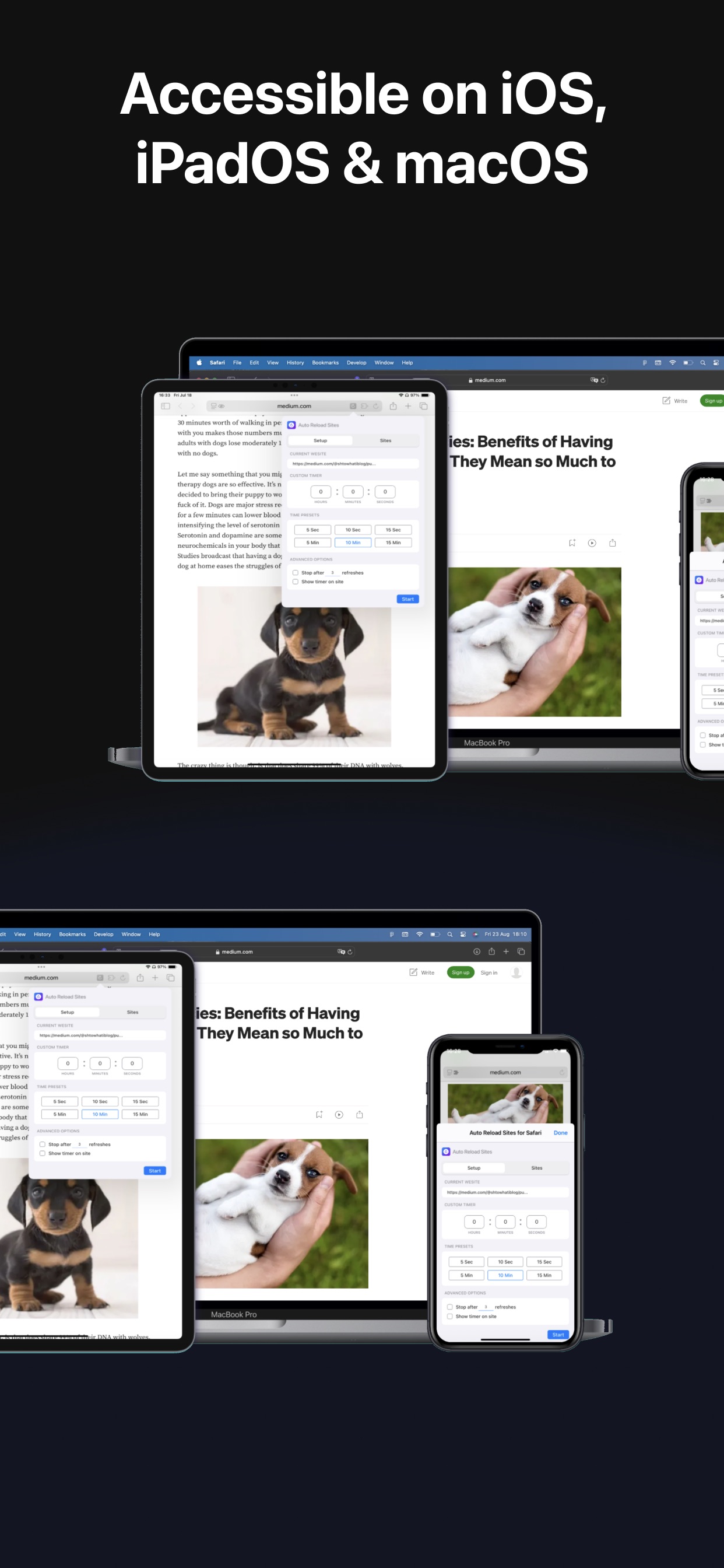 Auto Reload Sites for Safari screenshot 3