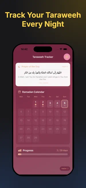 Taraweeh Rakaat Tracker screenshot 1