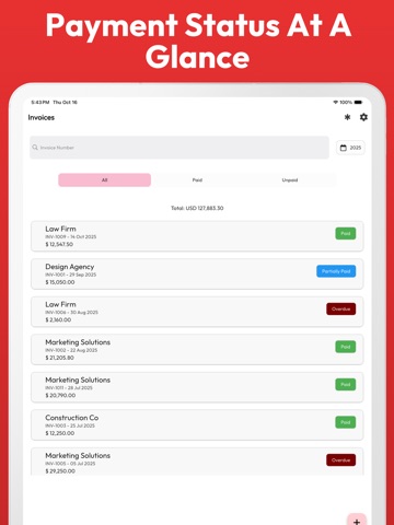 Invoice & Estimate Creator iPad screenshot