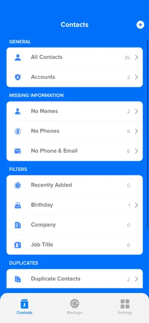 Contact.s Back Up screenshot 2