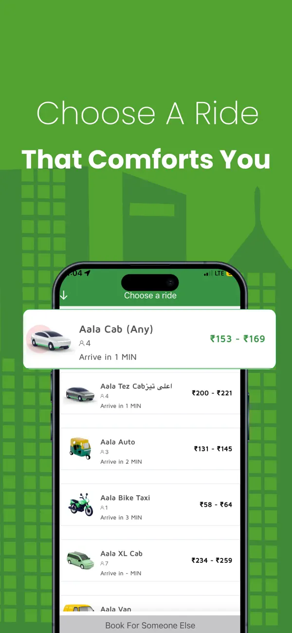 Screenshot #3 pour Aala - Cabs,Auto,Bikes & Food
