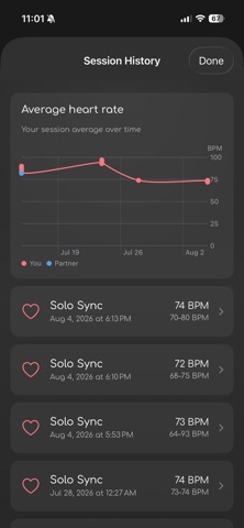 Flutter: Heartbeat Sync App screenshot