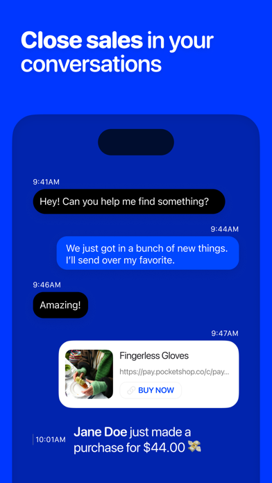 Pocketshop – Sell in your DMs Screenshot