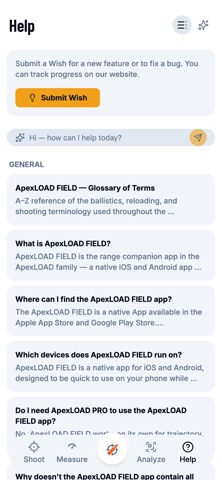 ApexLOAD FIELD iPhone screenshot