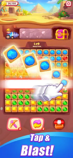 Gems Rush: Block Game screenshot 2