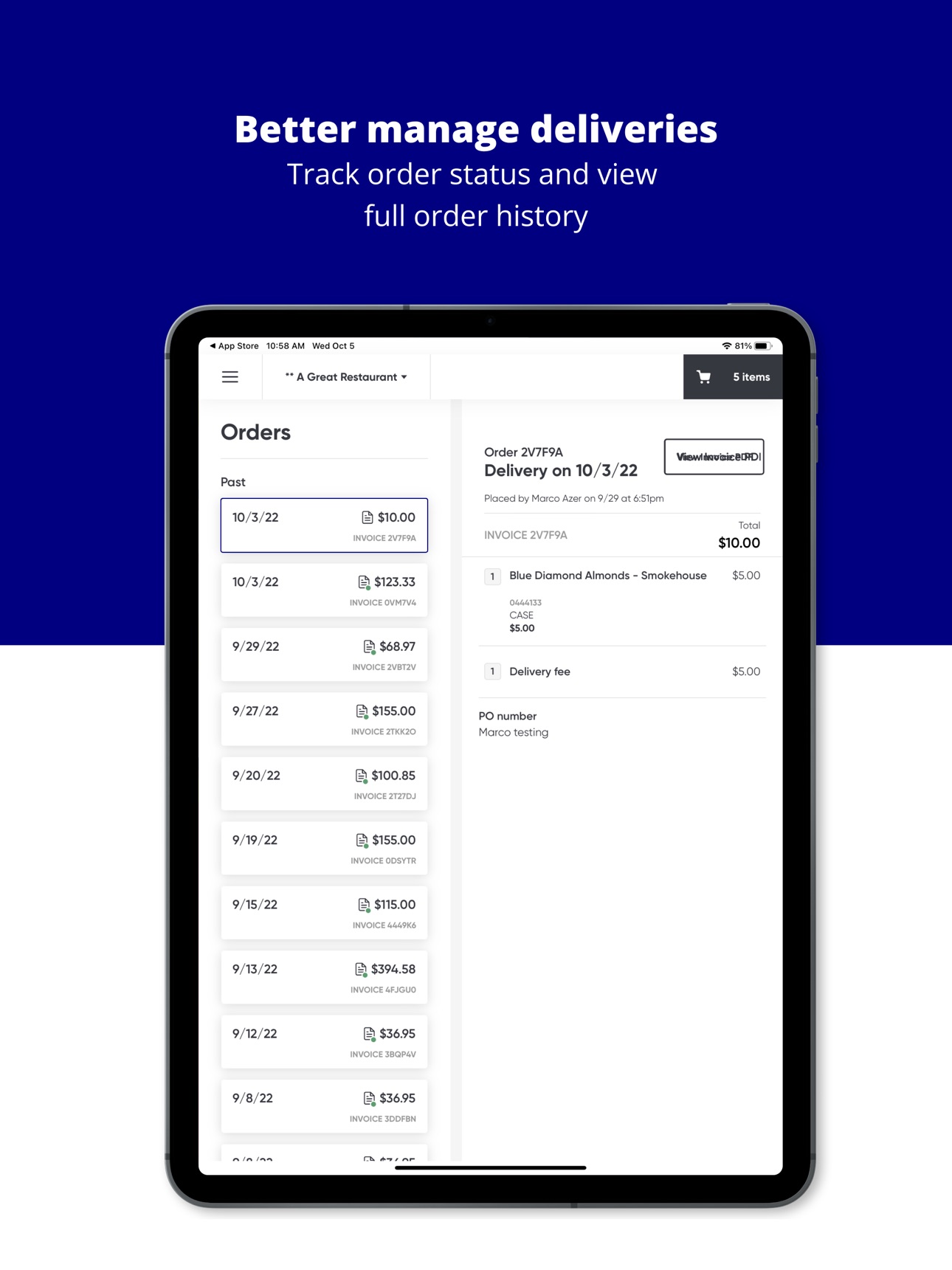 Screenshot 7 of ADCO Customer Portal