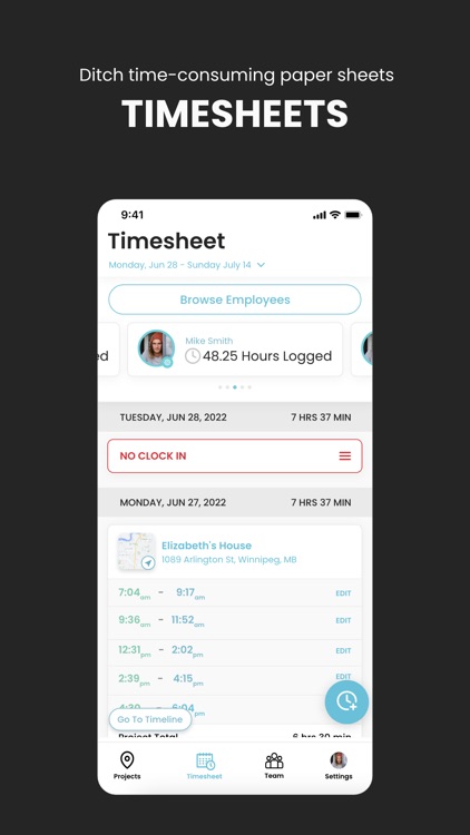 ConstructionClock Time Tracker