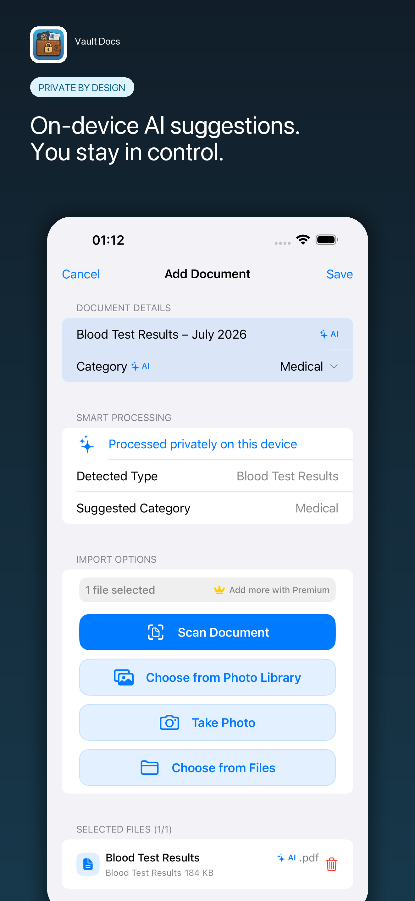 Vault Docs: Secure File Vault screenshot 2