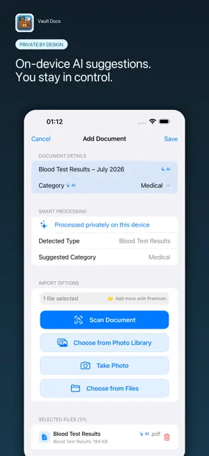 Vault Docs: Secure File Vault screenshot 2