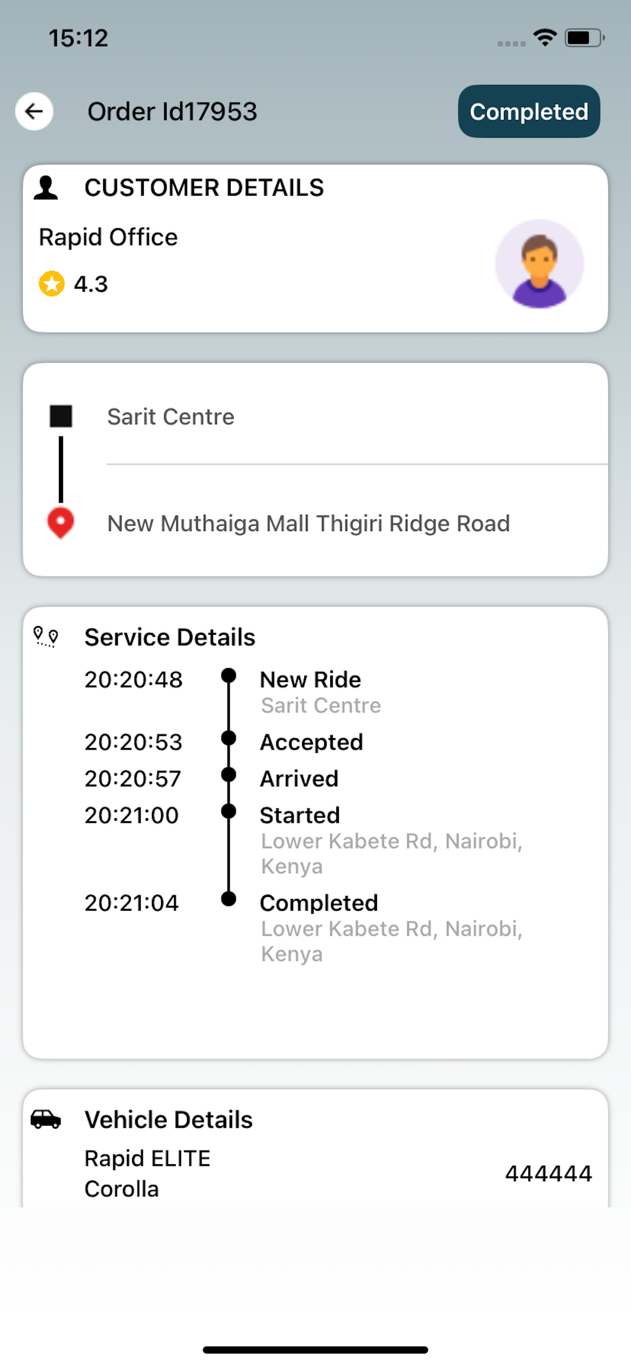 Rapid Ride Partner screenshot 5