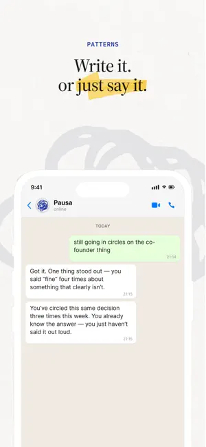 Pausa: Honest Journal & Coach screenshot 2