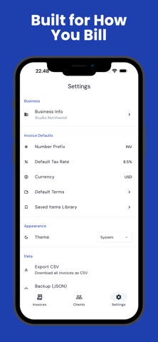 Invoice Maker & Receipt: PDF iPhone screenshot
