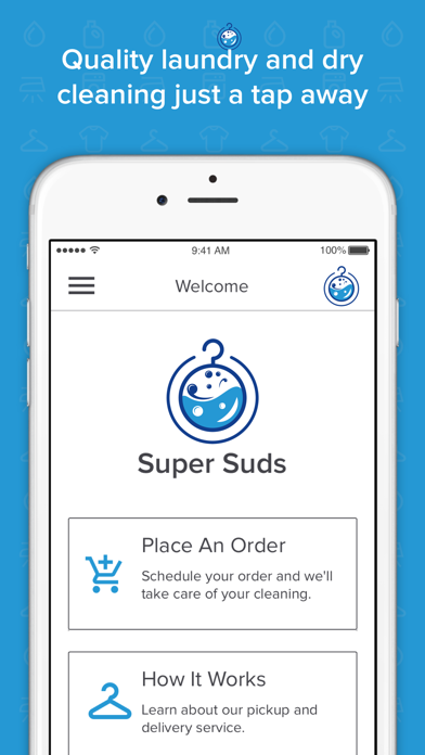 Super Suds Laundry Services iPhone screenshot 1 - Lifestyle app