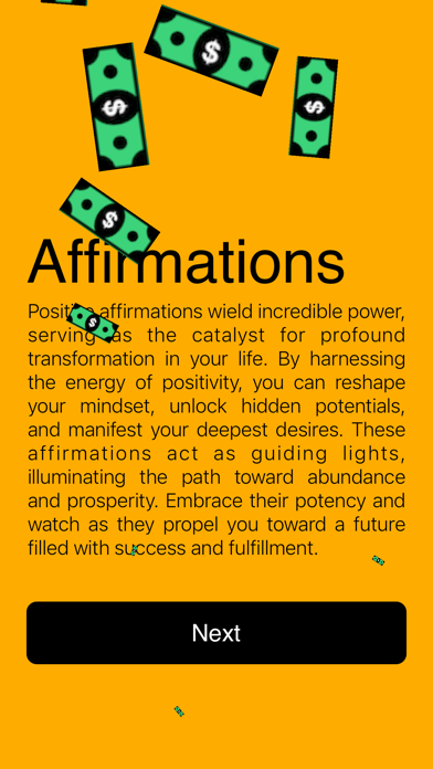 Money Rain Affirmation Screenshot