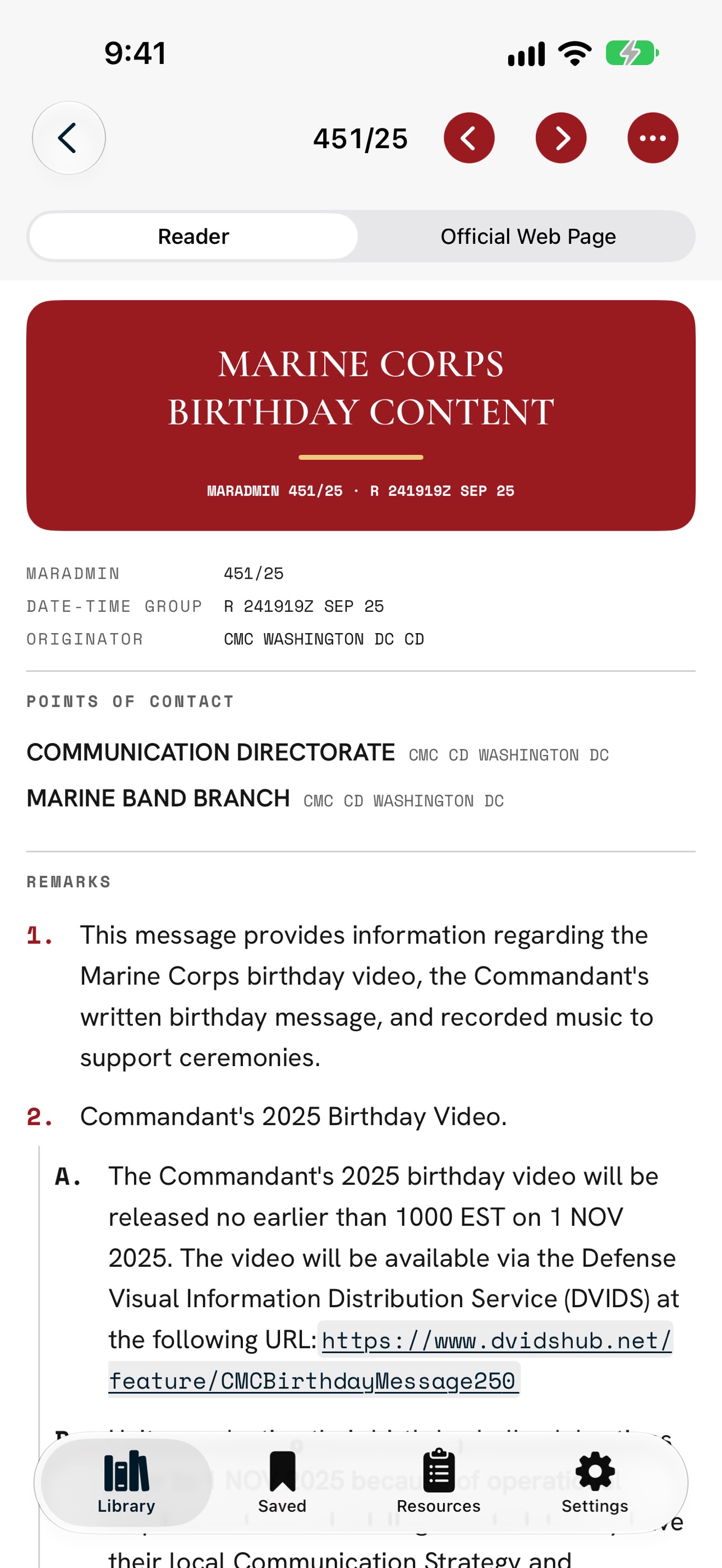 Screenshot 2 of MARADMIN Viewer