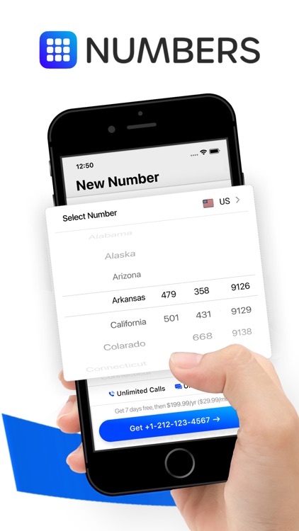 Second Number Line App Numbers
