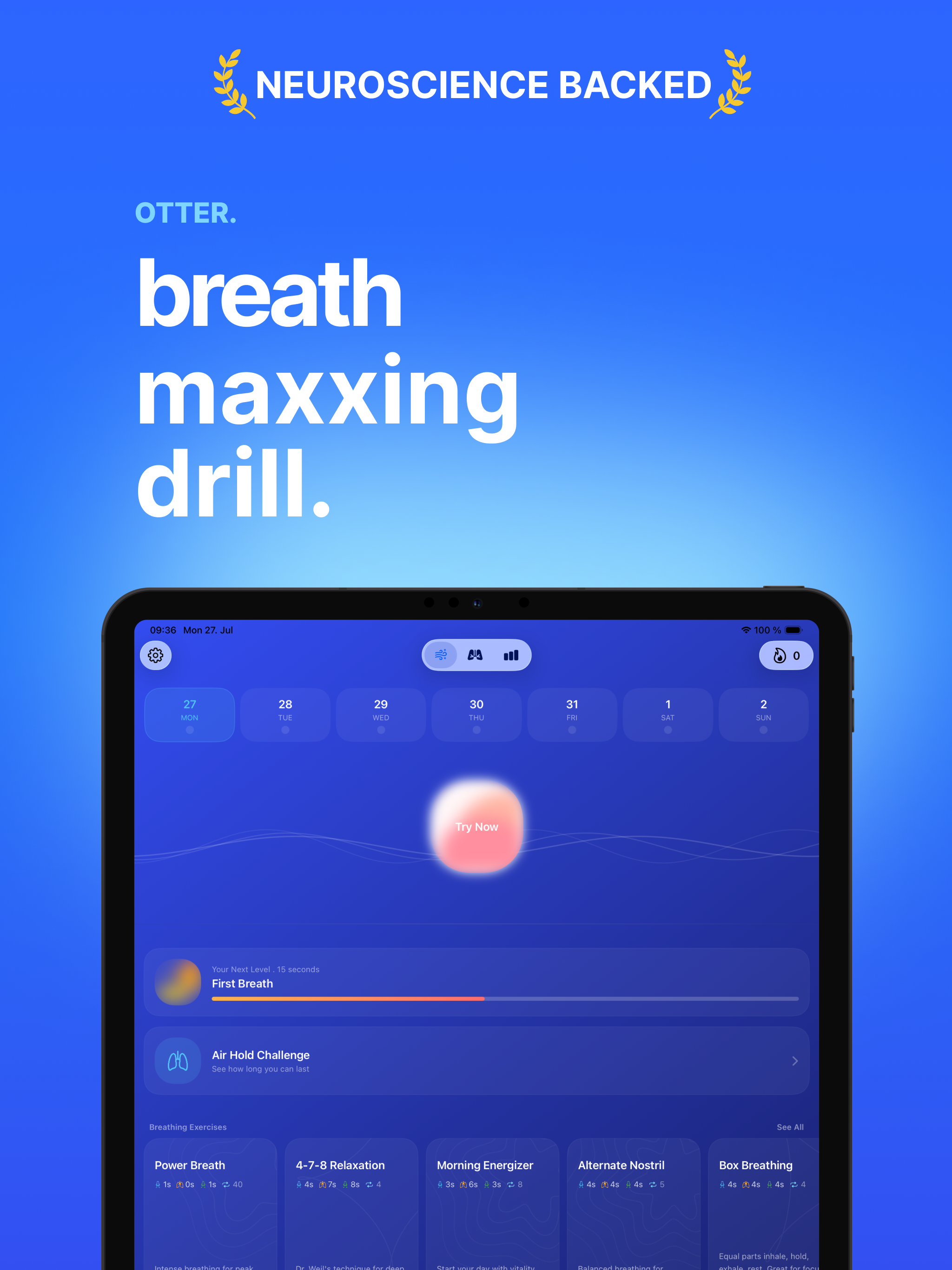 OTTER - Breath Maxxing Drill screenshot 6