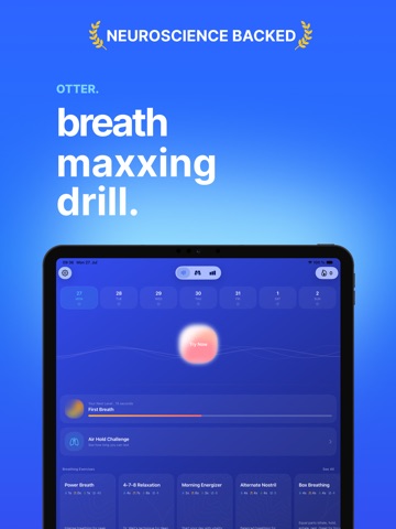 OTTER - Breath Maxxing Drill iPad screenshot