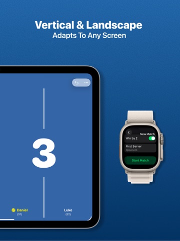 Pickleball Score Keeper App iPad screenshot