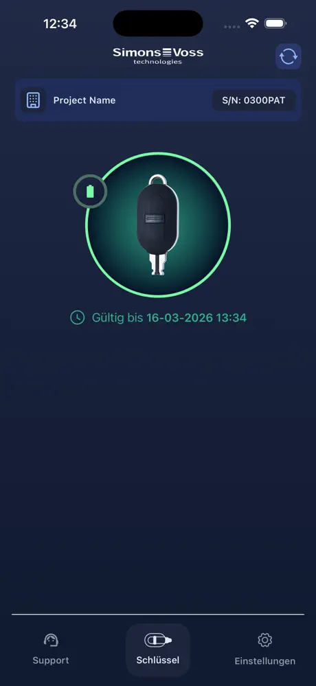 SimonsVoss Sync2GO‑App screenshot 6