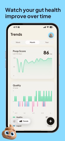 Pooply - Gut Health Tracker iPhone screenshot
