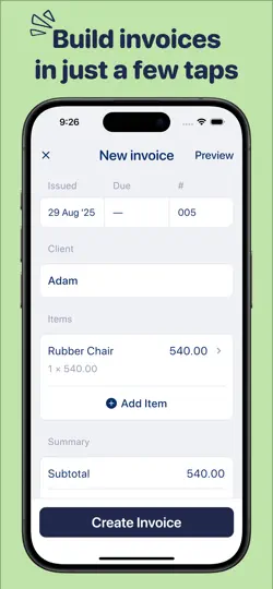 Capture d'écran de Lava Invoice Maker Estimate sur iPhone 2