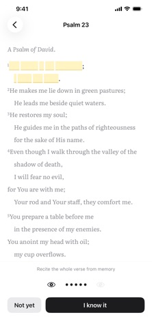 Memorize The Bible: Verses Screenshot 3 of 7