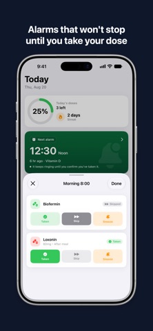 DoseAlarm: Medication Reminder Screenshot 8 of 9