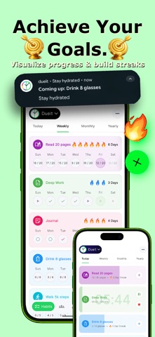 Dueit: AI-Deadlines & Habits iPhone screenshot