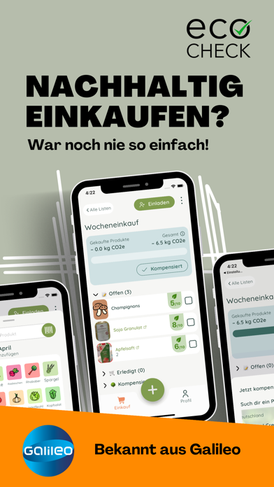 EcoCheck - Deine Einkaufsliste Screenshot