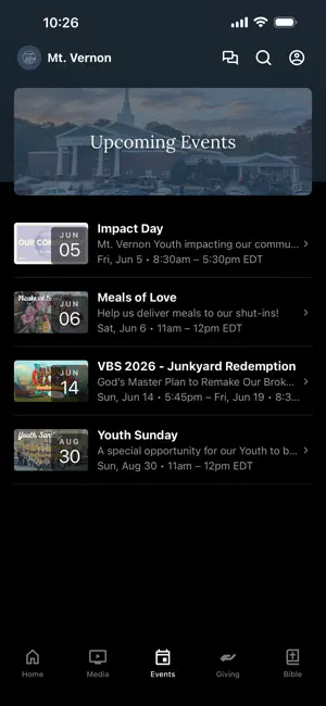 Mt. Vernon Baptist Church screenshot 3