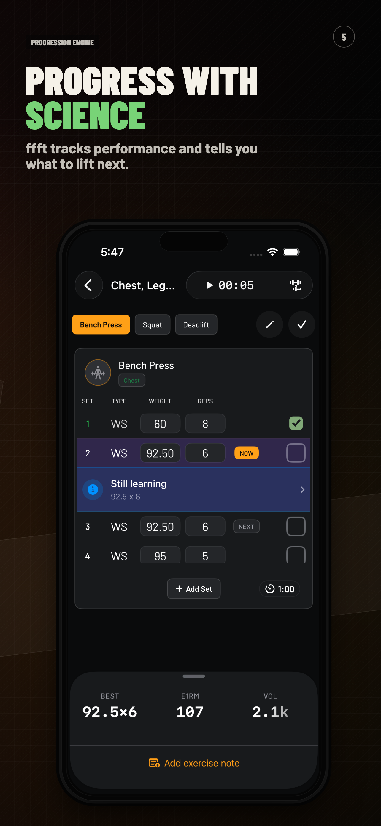 Workout & Meal Log -  Iso Lift screenshot 5