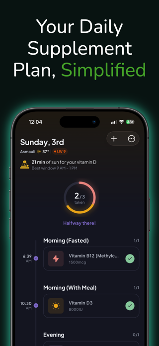 Supplement Tracker: Gulpify Screenshot 1 of 7