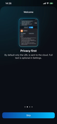 Malicious URLs Detector iPhone screenshot