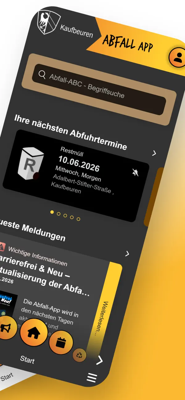 Screenshot #2 pour Stadt Kaufbeuren Abfall-App