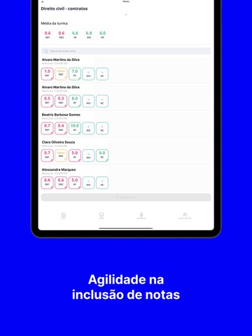 Estácio Docente iPad screenshot