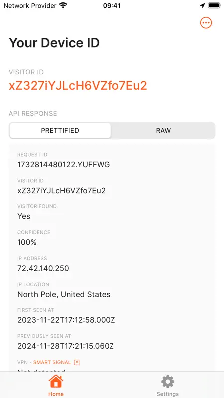 Fingerprint: Device Signals screenshot 3 of 7