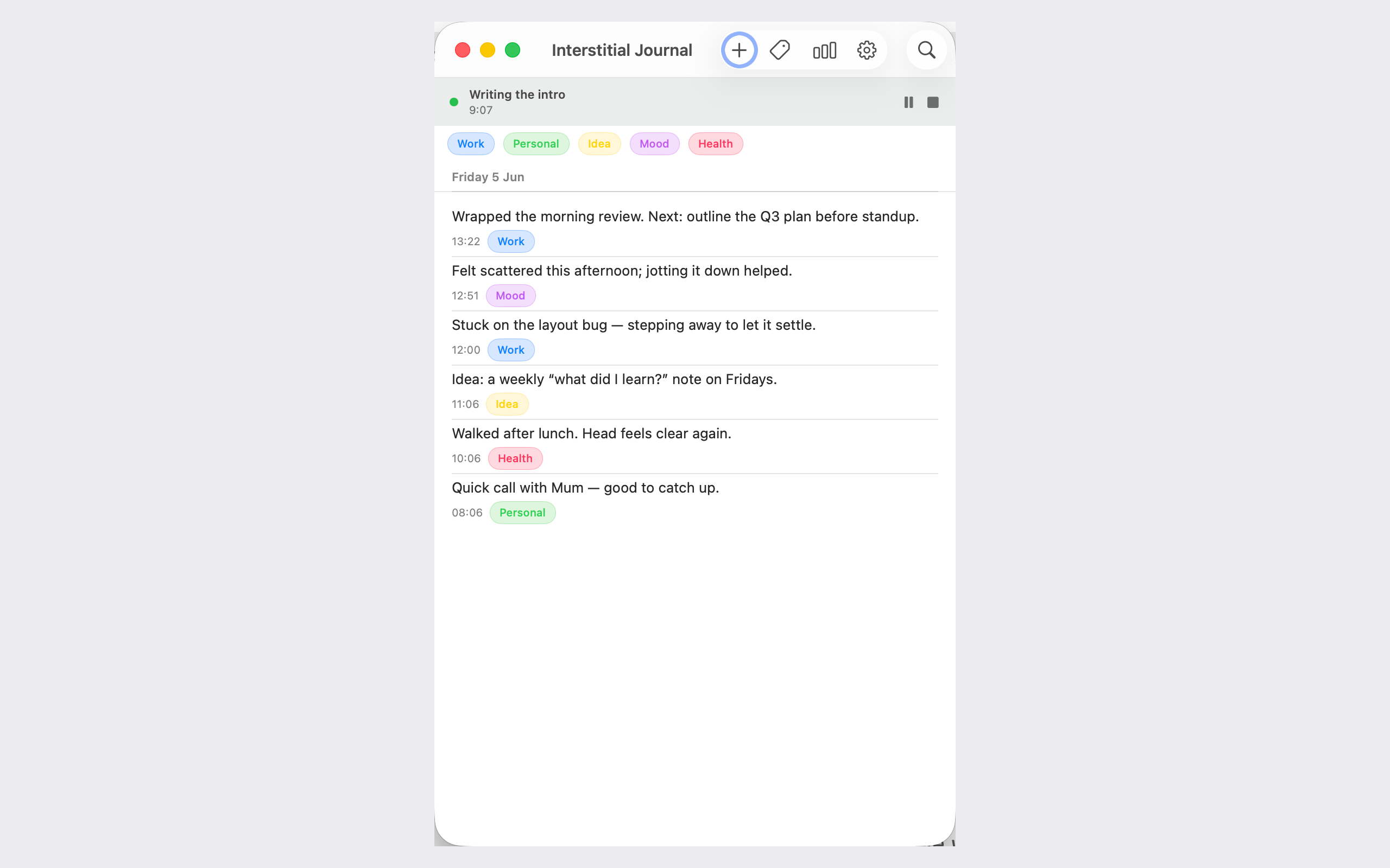 Interstitial Journal App screenshot 7